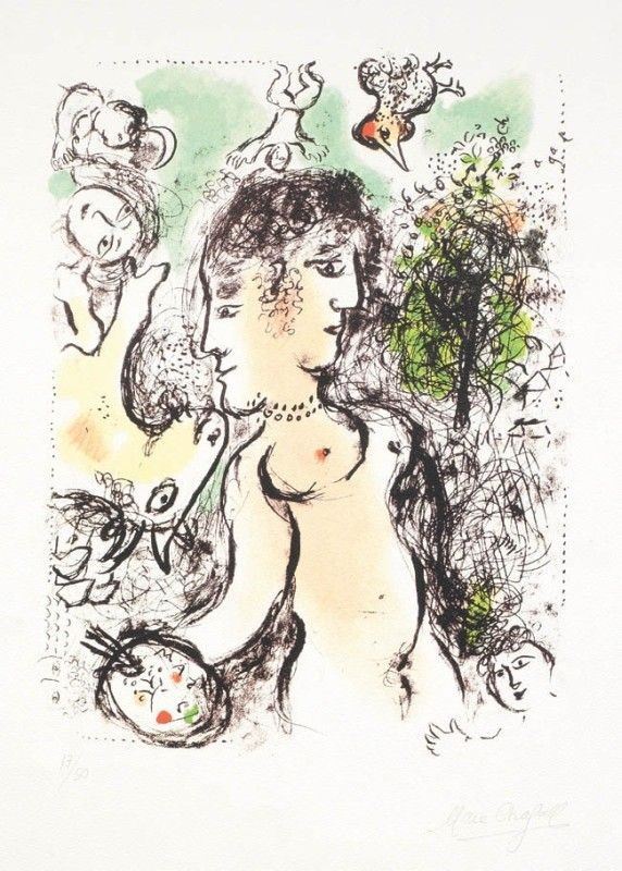 Marc Chagall - Nu Au Visage Double