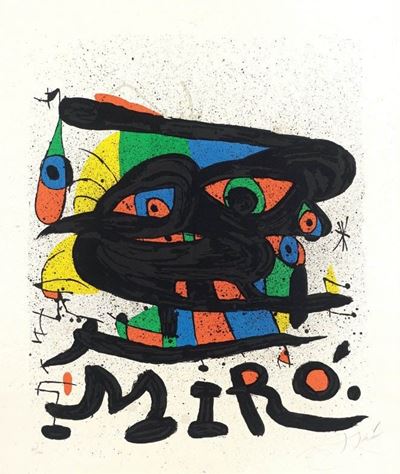 Manifesto per L'esposizione «miró Sculptures»