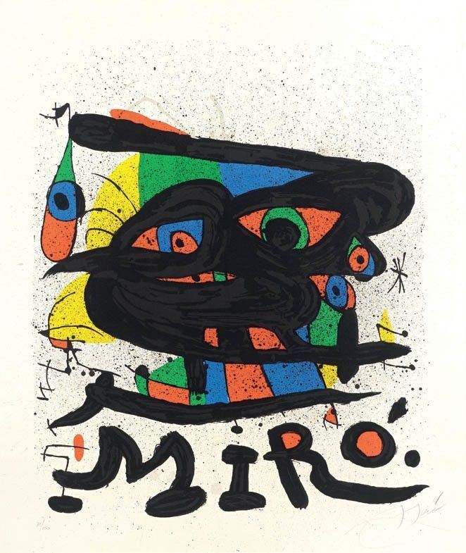 Manifesto per L'esposizione «miró Sculptures»