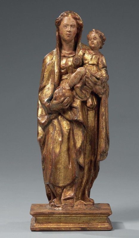 Scuola veneta fine XV inizi XVI secolo - Madonna col Bambino