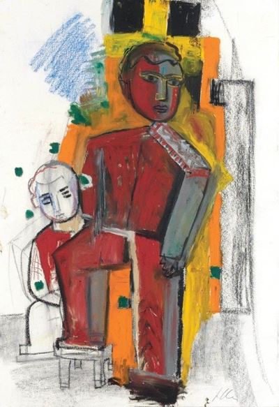 Figlio che Guarda il Padre nel Vento