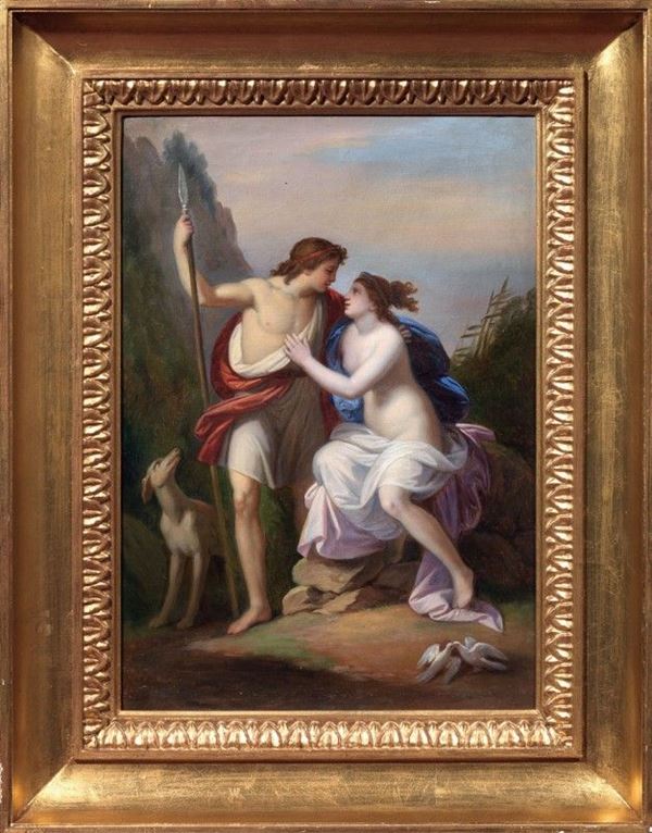 Scuola francese del XIX secolo - Venere e Adone