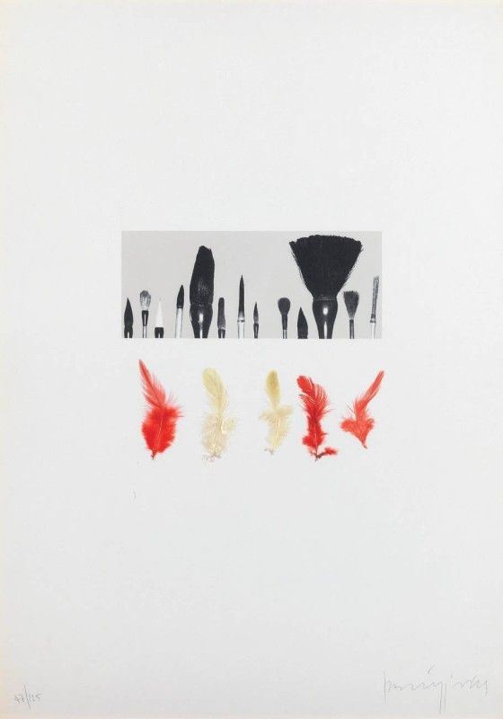 Claudio Parmiggiani - Cartella Contenente Dieci Opere Grafiche