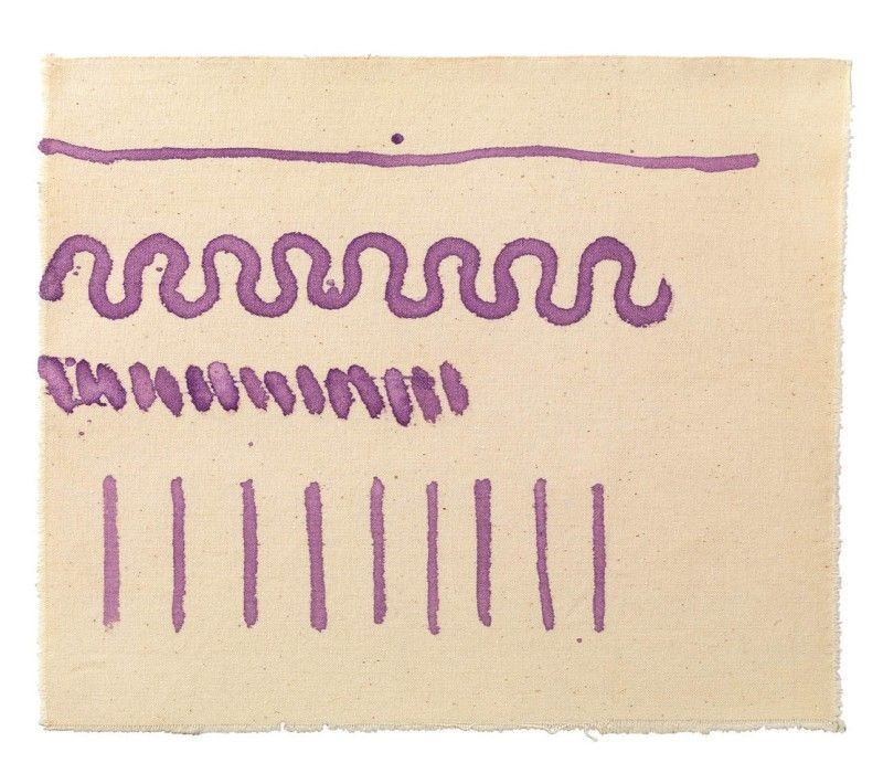 Giorgio Griffa - Serpentina Violetta