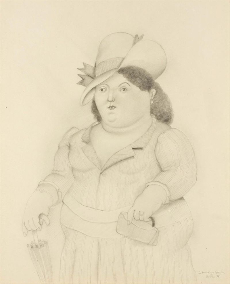 Fernando Botero - Mujer con Paraguas