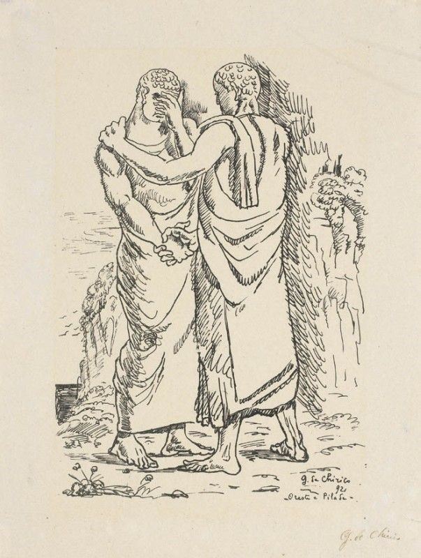 Giorgio De Chirico - Oreste e Pilade