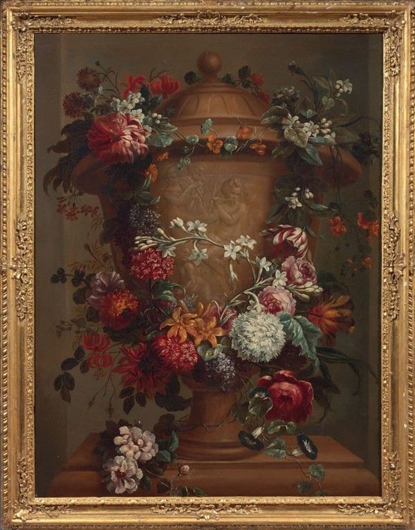 Gaspar Peeter Verbruggen II - Vaso adorno di fiori