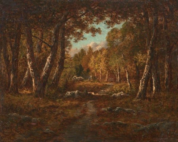Narcisse Virgile Diaz de la Pe&#241;a (attr. a) - Nella foresta di Fontainebleau