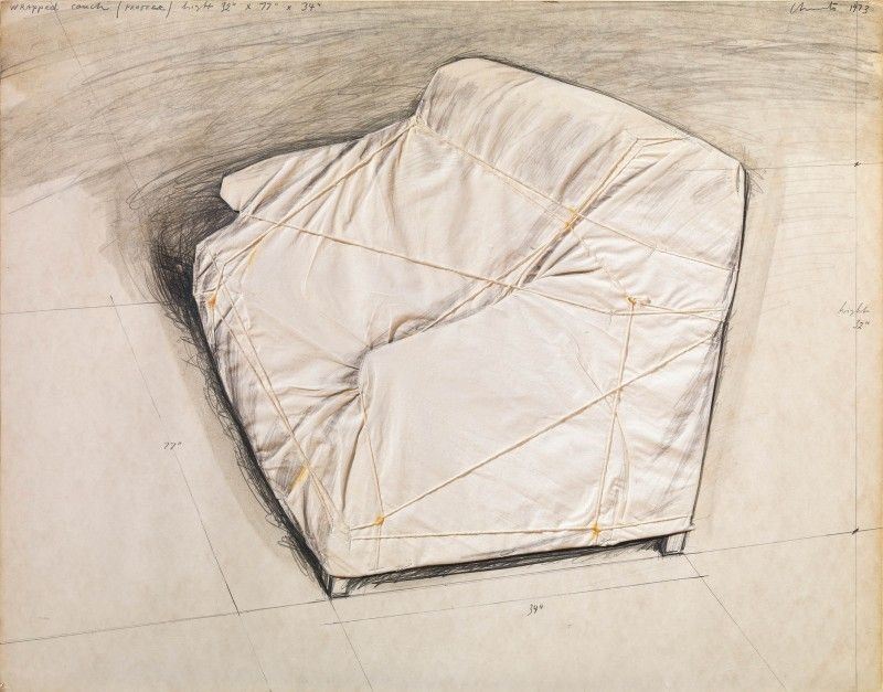 Christo Javacheff Christo - Wrapped Couch (project)
