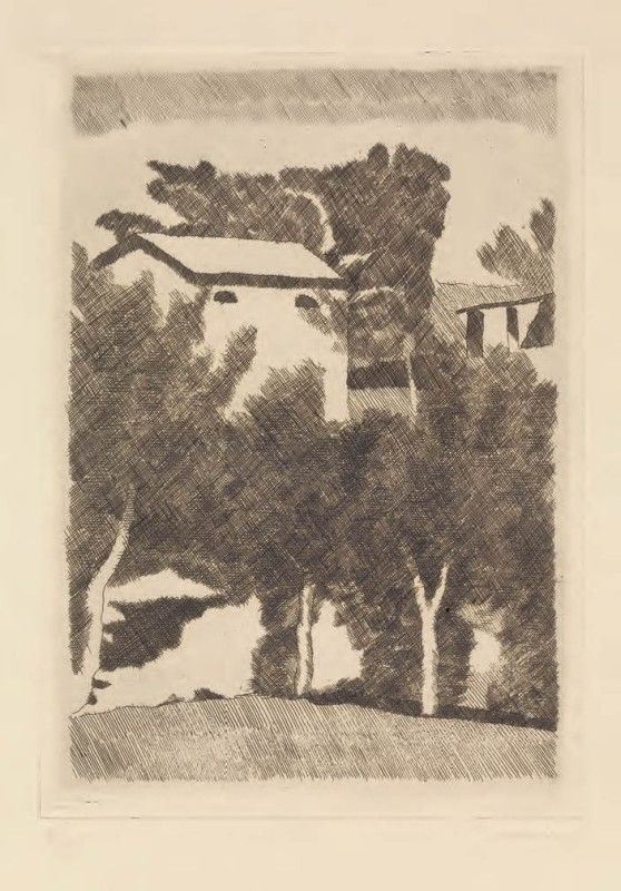 Giorgio Morandi - Paesaggio con Tre Alberi