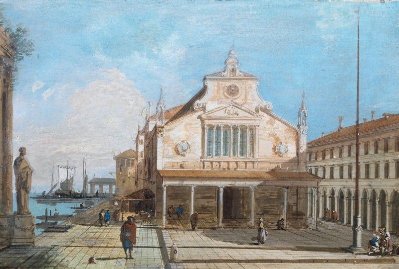 Giuseppe Bernardino Bison - Veduta di San Giacomo di Rialto