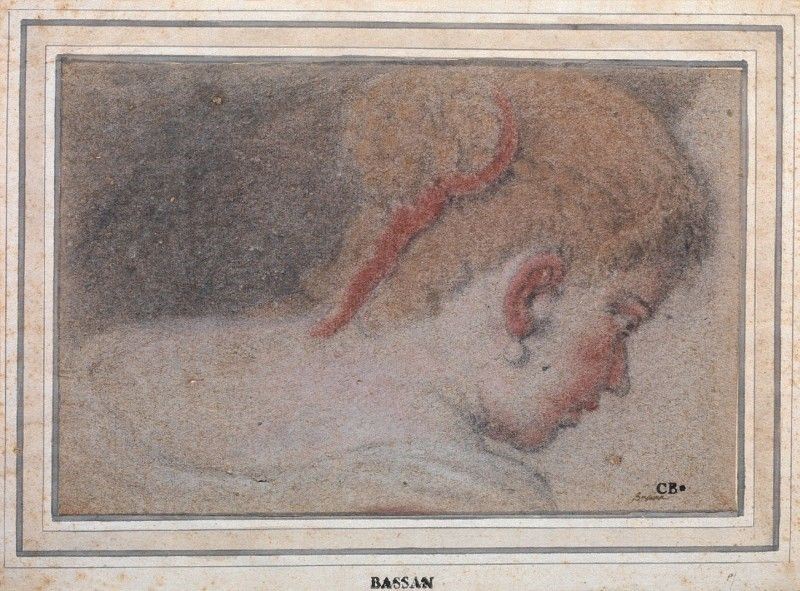 Francesco Bassano il Giovane (attr. A) - Studio di Testa