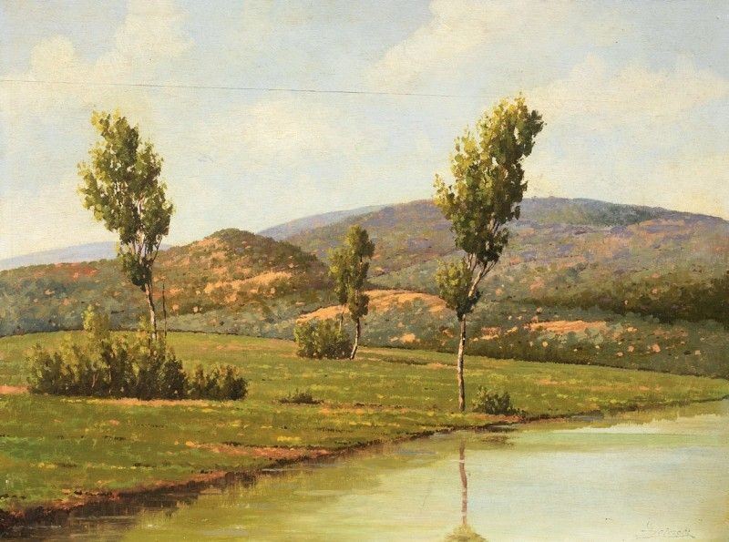 Giacomo Delcroix - Paesaggio Toscano