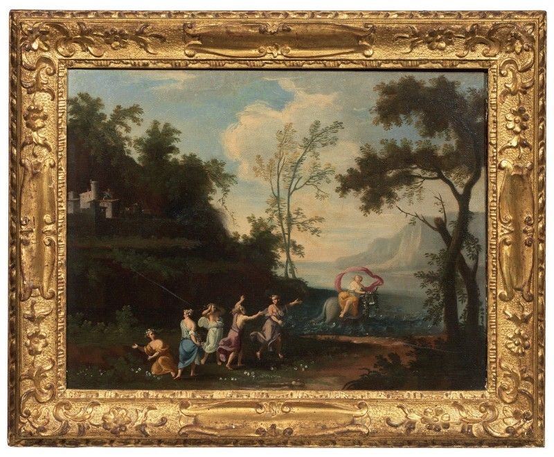 Francesco Zuccarelli - Paesaggio con il Ratto D'europa
