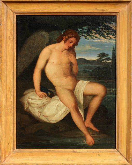 Scuola Neoclassica del XIX Secolo - Eros Pensoso