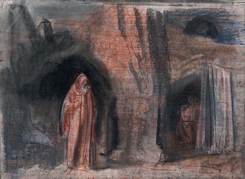 Pietro Annigoni - L'anacoreta (la Grotta di Platone)