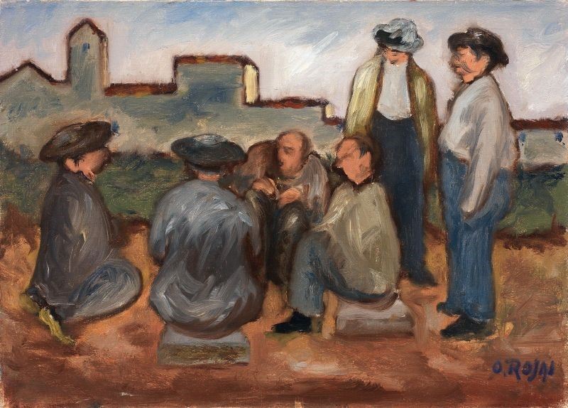 Ottone Rosai - Giocatori di Toppa