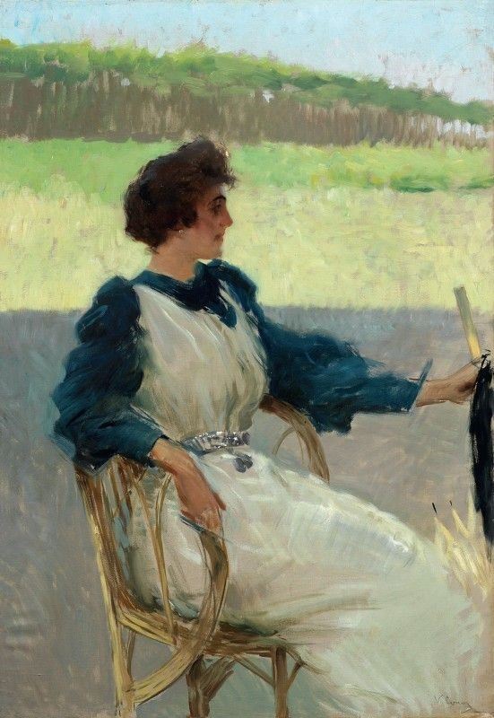 Vittorio Corcos - Ritratto di Signora