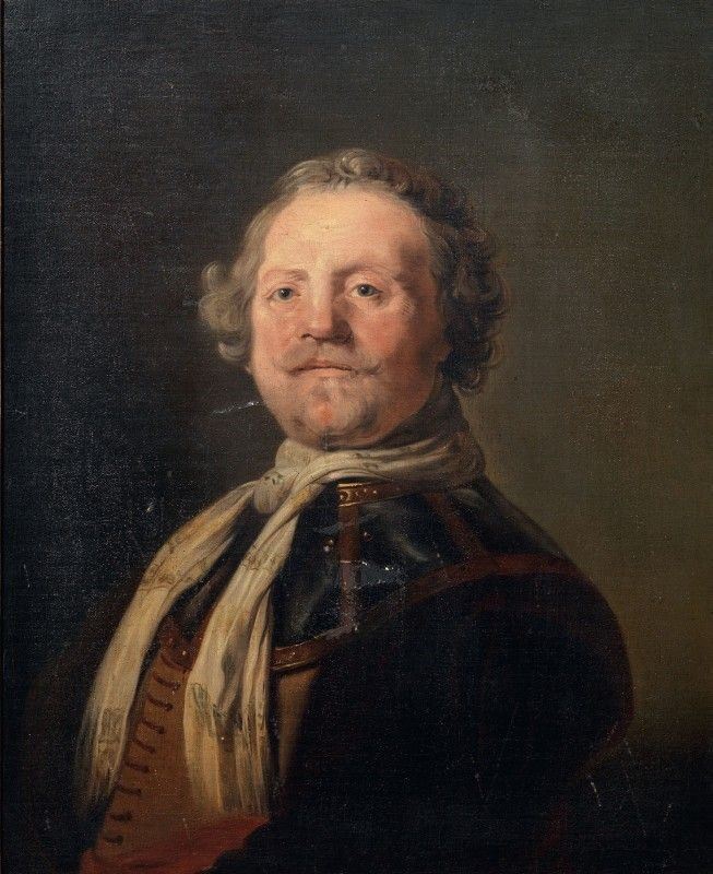 Ignoto Inizi XX Secolo - Ritratto di Gentiluomo con Baffi e Armatura