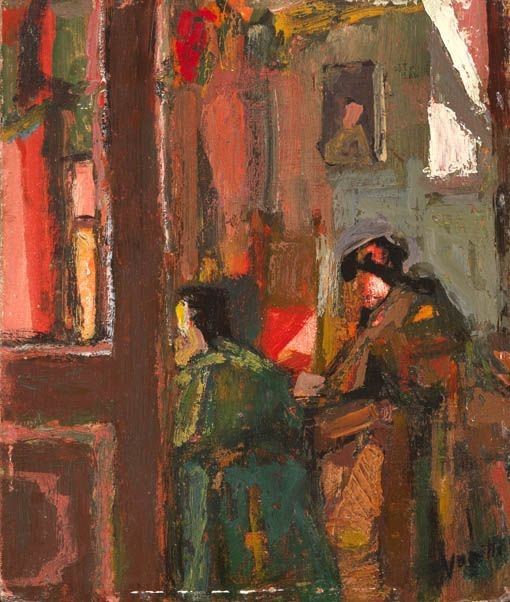 Gianni Vagnetti - Interno con figure