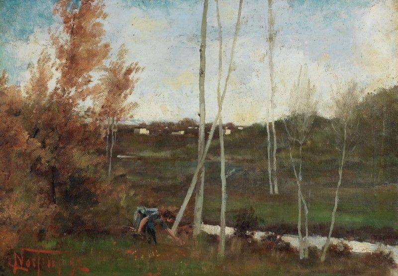 Luigi Norfini - Ragazza al Fiume