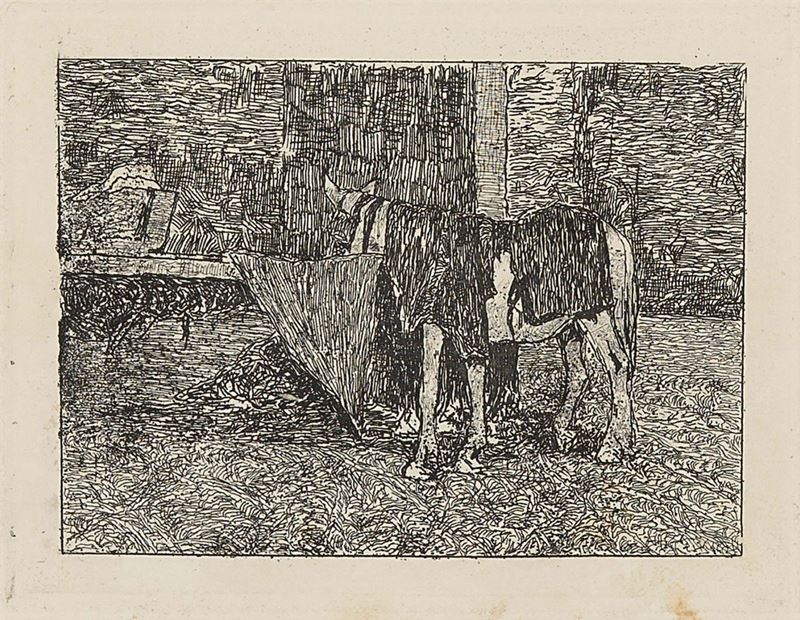 Giovanni Fattori - Cavallo nella Stalla