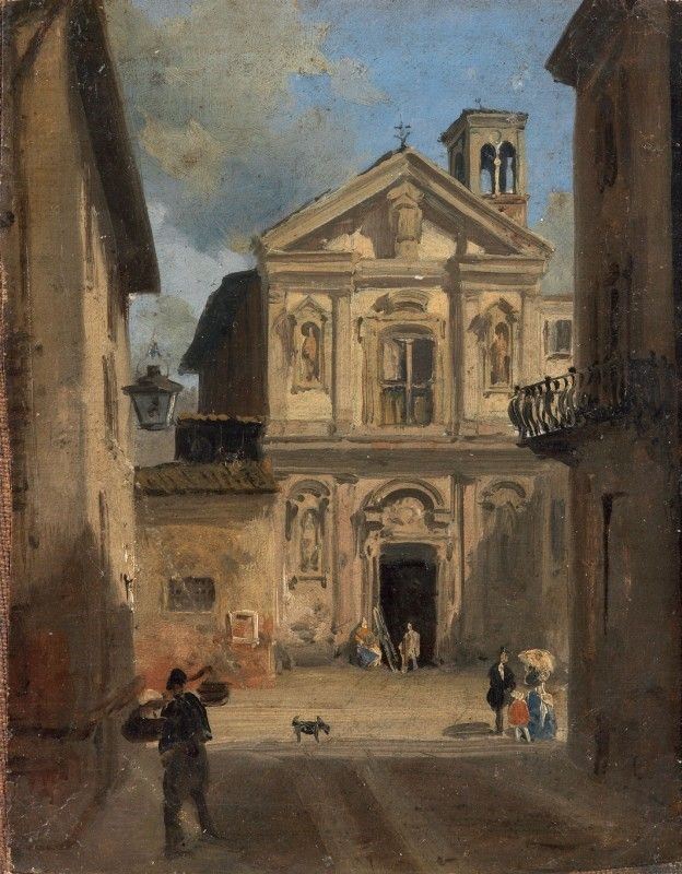 Angelo Inganni - Santo Stefano in Borgogna