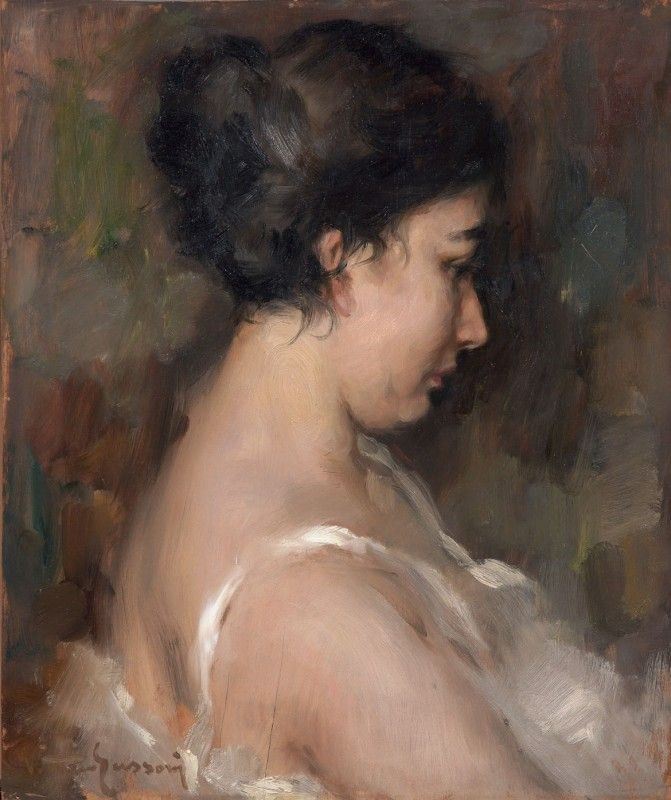 Vittorio Gussoni - Donna di Profilo