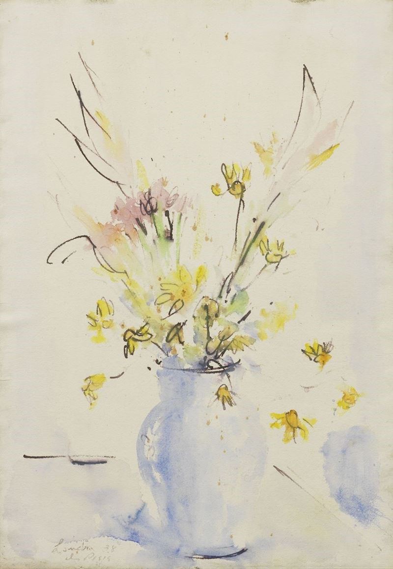 Filippo De Pisis - Fiori a Londra