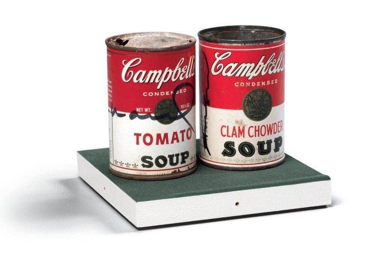 Andy Warhol - «campbell Tomato Soup» e «campbell Clam Chowder Soup»