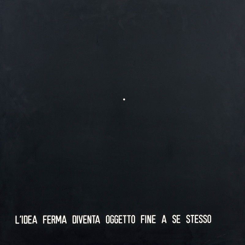 Vincenzo Agnetti - L'idea Ferma Diventa Oggetto Fine a se Stesso