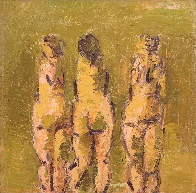 Ennio Morlotti - Nudi N. 1 (tre Nudi)