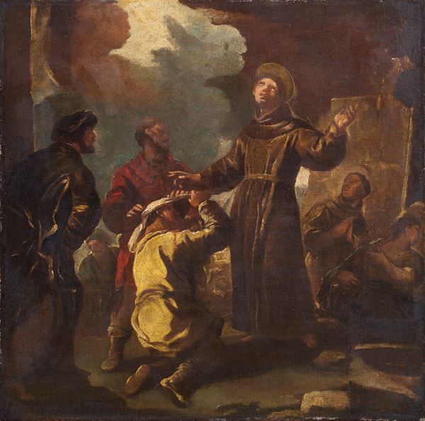 Luca Giordano (attr. a) - Miracolo di Sant'Antonio da Padova