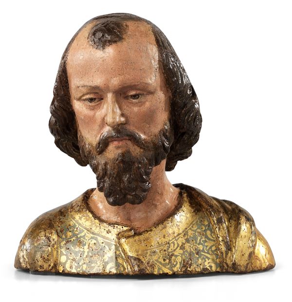 Scuola senese fine XV secolo - Santo con barba
