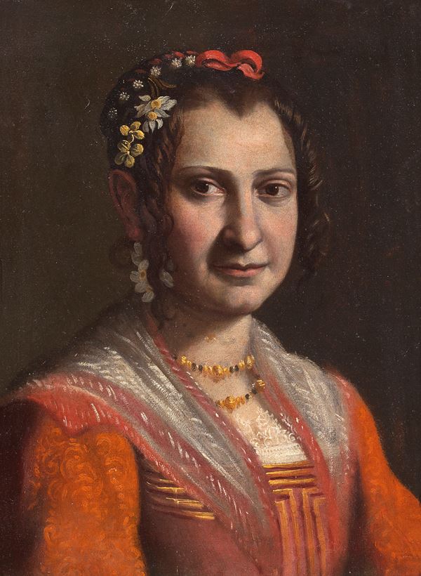 Giovan Francesco Guerrieri (attr. a) - Ritratto di giovane donna