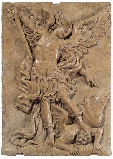 Scuola Italia settentrionale del XVIII secolo - San Michele uccide il diavolo