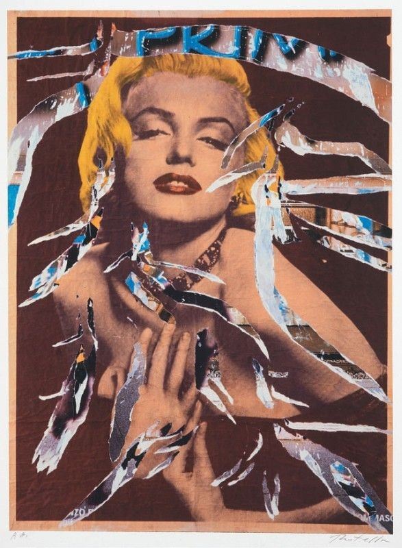 Mimmo Rotella - Marilyn