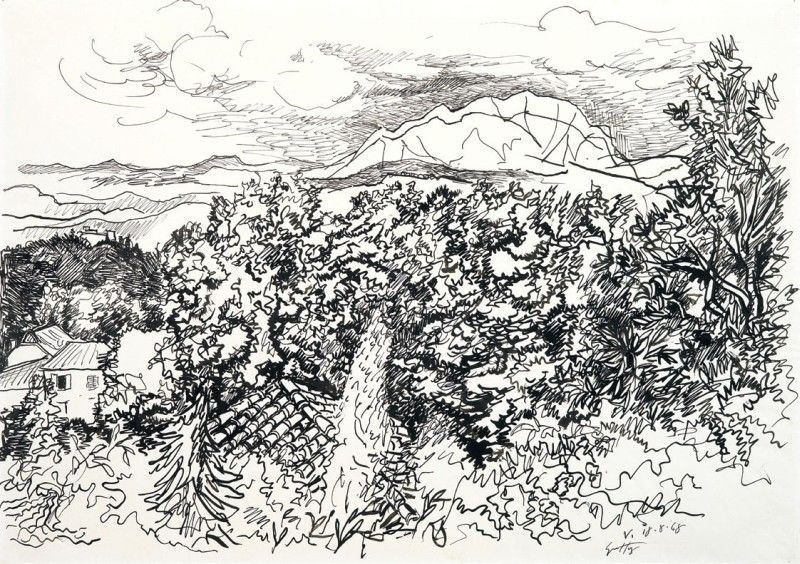 Renato Guttuso - Paesaggio di Velate