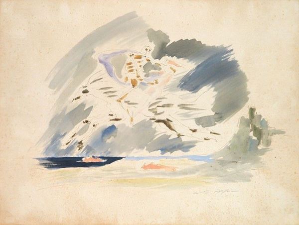 Andr&#233; Masson - Scène romantique à Tossa de Mar