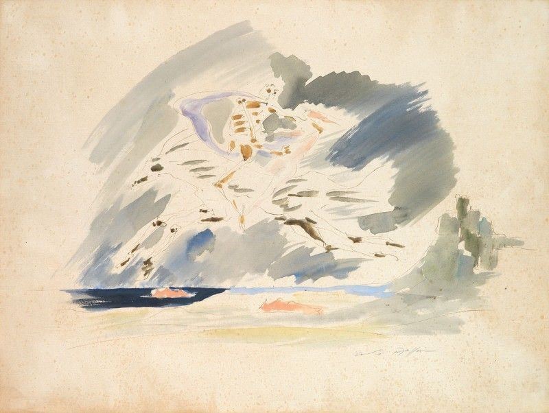 André Masson - Scène Romantique À Tossa De Mar