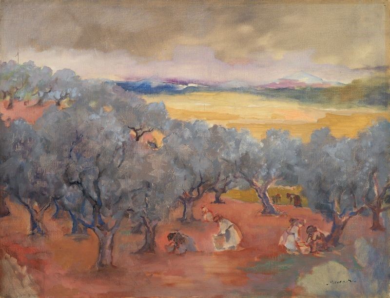 Mino Maccari - La Raccolta delle Olive
