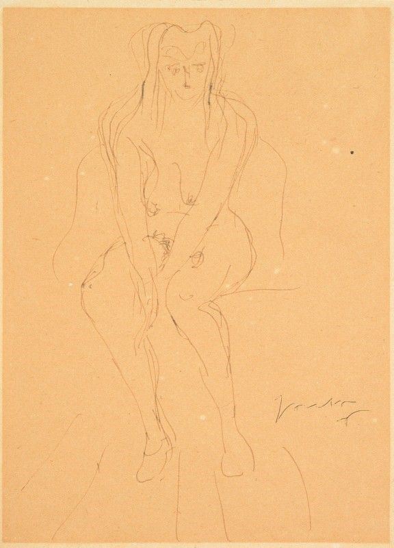 Lucio Fontana - Nudo