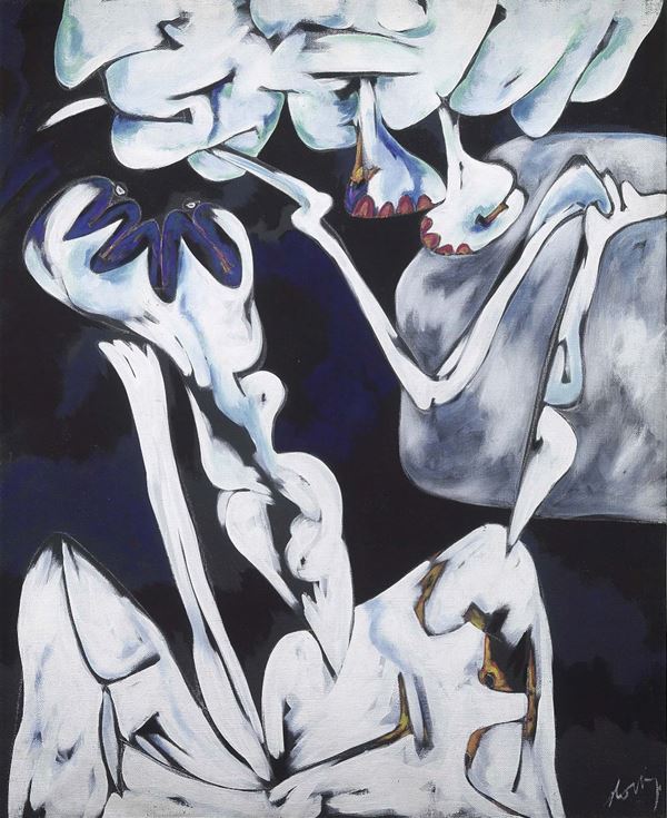 Gianni Dova : Situazione  (1959)  - Olio su tela - Auction Arte Contemporanea - I - Casa d'aste Farsettiarte
