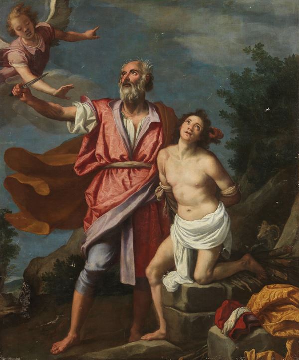 Jacopo Chimenti detto da Empoli : Sacrificio di Isacco  - Olio su tela - Asta Importanti Dipinti Antichi - I - Casa d'aste Farsettiarte
