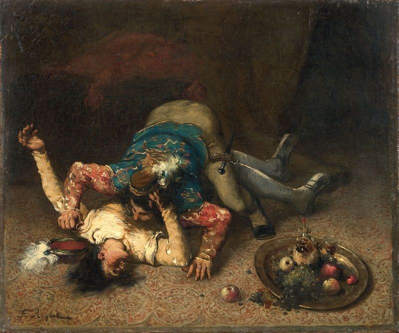 Ferdinand Roybet - Rissa tra Due Paggi (montecchi e Capuleti)