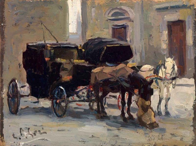 Gino Paolo Gori - Carrozzelle a Firenze
