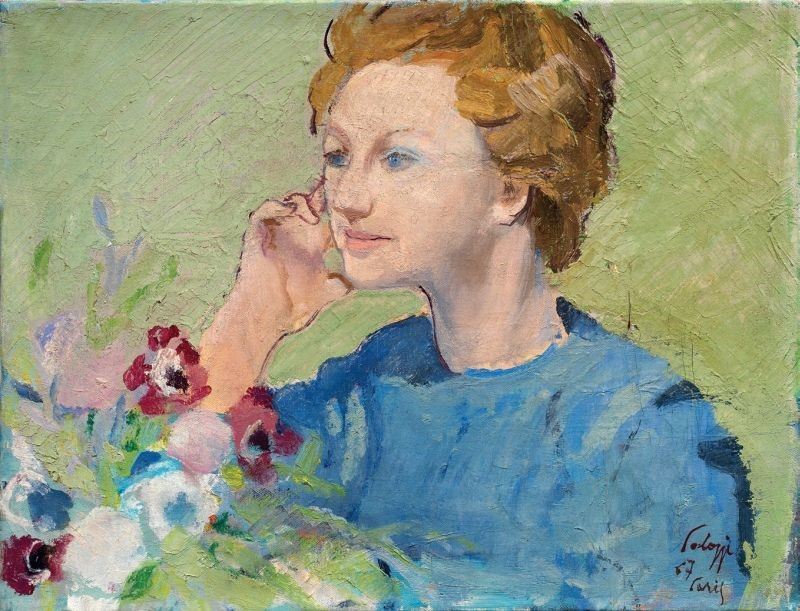 Bernardino Palazzi - Ritratto Femminile