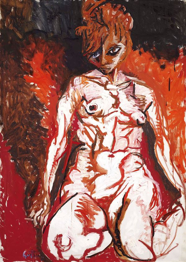 Renato Guttuso - Nudo rosso