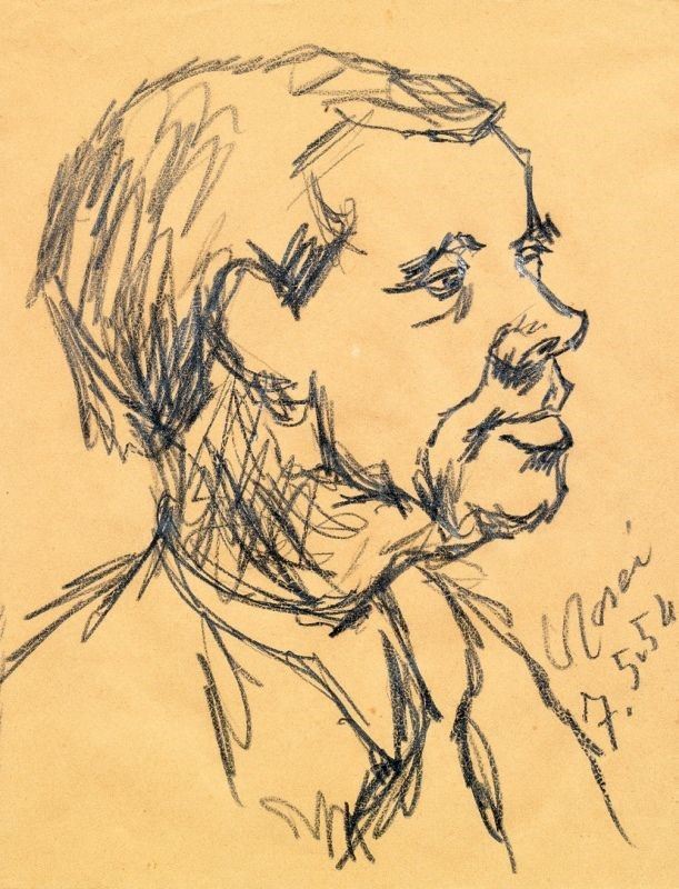 Ottone Rosai - Ritratto Maschile