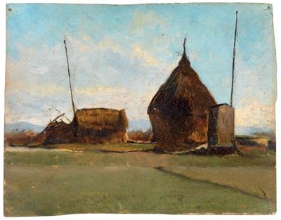 Campagna con Pagliaio e Capanna